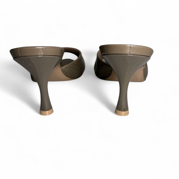 Malone Souliers Women's Julia Taupe Slip-On Heeled Sandals 38.5 NWT - Picture 6 of 14